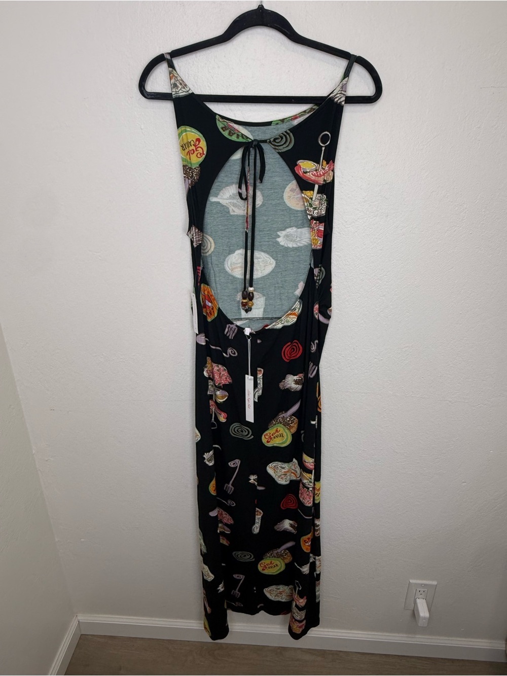 Lisa Says Gah Maya Midi Dress XL Caviar Dreams Print Open Back Sleeveless NWT - Picture 8 of 8